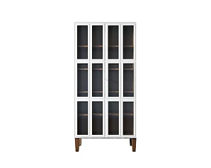 фото Шкаф двухстворчатый "Andersen" с рифлеными стеклами арт AN12WH в интерьере