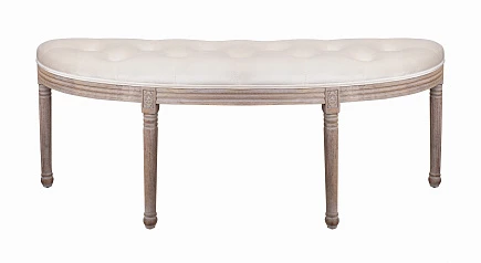 фото Оттоманка Onora Velvet Beige в интерьере