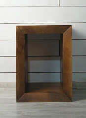 Тумба прикроватная в стиле Лофт "Gouache" арт ETG10523, цвет - орех