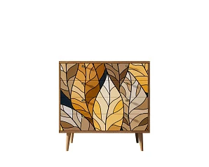 стильный Комод "Berber" пять ящиков 08 принт арт BB36/Print_08 на заказ