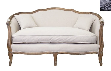 заказать Диван ампир Darcy 2 цвет серый в интернет-магазине