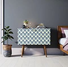 заказать Комод на высоких ножках "Berber" малый принт 13 арт BB13/Print_13 в интернет-магазине