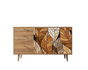 купить стильный Комод "Berber" с двумя дверками и ящиками 08 принт арт BB05/Print_08