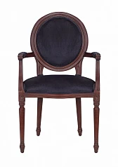 стильный Мягкий стул с подлокотниками Delo Kora Arm Black