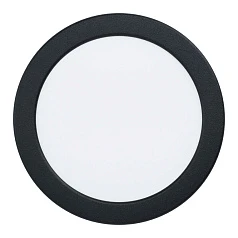 купить 99158 Светодиодный встраиваемый светильник FUEVA 5, 10,5W (LED), ?166, ET26, 1350lm, 4000K, сталь, черный/