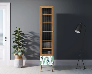 купить Буфет "Berber" одностворчатый с ящиком принт 44 арт BB48/Print_44 в интернет-магазине