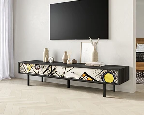 купить стильный Комод с четырьмя ящиками под TV "Emerson" by Kandinsky арт EM06/Print_01