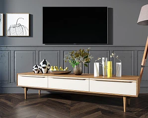 заказать Консоль под TV "Bruni white" с ящиками арт BR-21WH