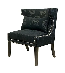 купить красивое Мягкое полукресло с подлокотниками Suza Black в интернет-магазине