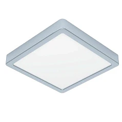 красивые 900651 Накладной светильник FUEVA 5, 17W (LED), 3000K, IP44, L210, B210, H28, сталь, хром / пластик, белый на заказ