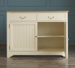 фото Комод Olivia из березы в бежевом цвете арт GA4005-1C в интерьере