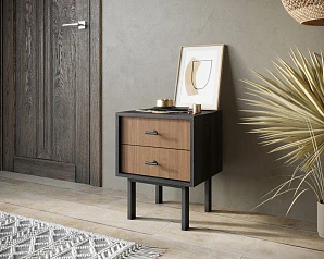 купить красивые Тумбочка с двумя ящиками "Emerson" арт EM16 в интернет-магазине