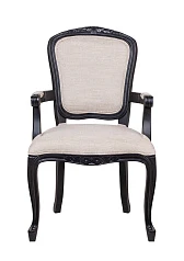 Мягкий стул с подлокотниками Gran Arm Beige V2 в интерьере