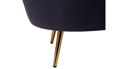 купить Кресло с пуфом ракушка Pearl Black
