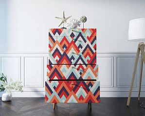 Комод высокий "Berber" принт 2 арт BB10/Print_02