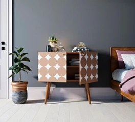 заказать Комод на высоких ножках "Berber" малый принт 17 арт BB13/Print_17