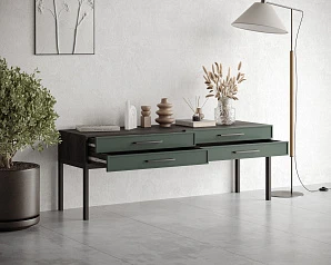 стильные Консоль с четыремя ящиками "Nicole" арт NEM23G