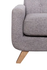 Диван скандинавский на ножках Uter серый