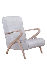 Низкое кресло Fobos light grey на заказ