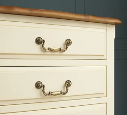 Маленький комод "Leontina" 6 ящиков на ножках арт ST9314