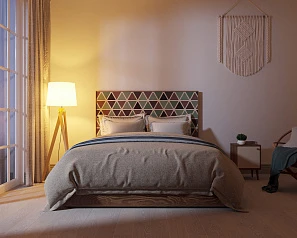 Кровать "Berber" 160х200 см 26 принт арт BB41/Print_26 на заказ