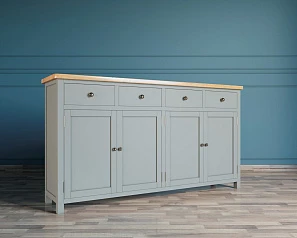 купить Комод "Jules Verne" 4 ящика 4 дверки серый арт JV37ETGG