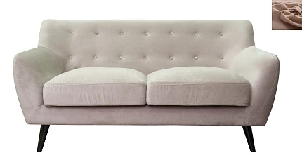 стильный Диван с мягкими подлокотниками Albert 2 цвет коричневый на заказ