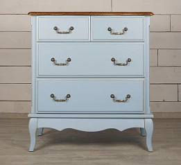 Голубой комод Leontina (4 ящика) арт ST9335B на заказ в интернет-магазине
