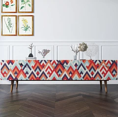 красивые Комод "Berber" с ящиками низкий под TV принт 2 арт BB19/Print_02 на заказ