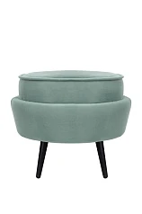 купить красивые Пуф Pearl Adorn Green на черных ножках