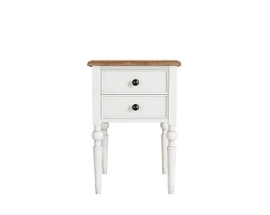 Тумбочка "Odri" с двумя ящиками арт od2102S Белый в интернет-магазине