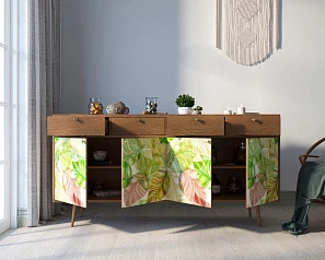 фото Комод "Berber" четыре дверки и четыре ящика 29 принт арт BB25/Print_29