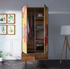 купить стильный Шкаф двухстворчатый "Berber" принт 5 арт BB16/Print_05