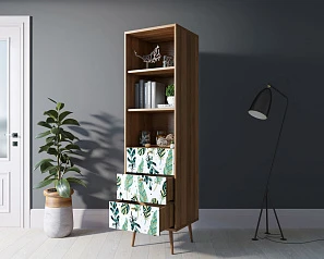 Стеллаж с ящиками "Berber" принт 44 арт BB45/Print_44 на заказ