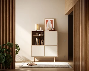 красивый Комод с дверками "Alice" арт ALC08