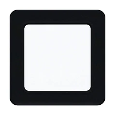 купить 99187 Светодиодный встраиваемый светильник FUEVA 5, 5,5W (LED), 117х117, ET26, 700lm, 4000K, сталь, черный