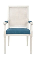 фото Мягкий стул с подлокотниками Wilton White в интерьере