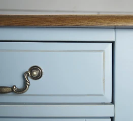 купить стильный Комод "Leontina Blue" (3 ящика и 3 двери) арт ST9344B
