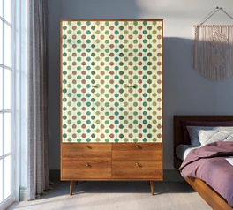 стильный Шкаф трехстворчатый "Berber" принт 24 арт BB02/Print_24 на заказ