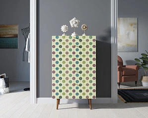 купить Комод высокий "Berber" принт 24 арт BB10/Print_24