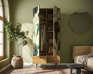 фото Шкаф двухстворчатый "Berber" арт BB16/Print_55 в интерьере