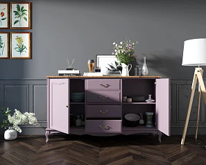 заказать Комод "Leontina lavanda" с дверками и ящиками арт ST9351L