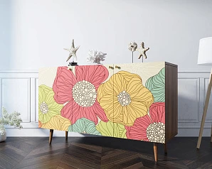 Комод "Berber" три дверки 5 принт арт BB01/Print_05 на заказ