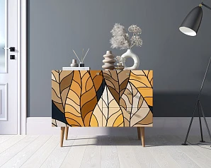 купить Комод "Berber" три ящика и дверка 08 принт арт BB34/Print_08