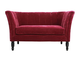 купить красивые Прямой двухместный диван Dalena Vine красный в интернет-магазине