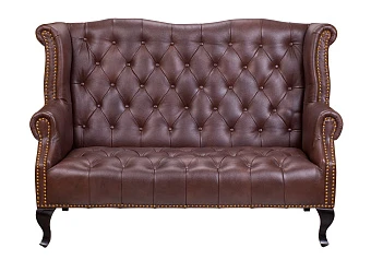 купить Кожаный дизайнерский диван лофт Royal Sofa Brown в интернет-магазине