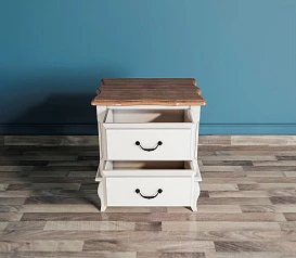 Прикроватная тумба leontina на два ящика арт ST9302/2 в интерьере