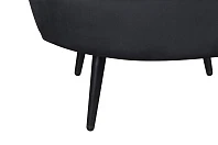 Низкое кресло ракушка Pearl черный V2 на заказ в интернет-магазине