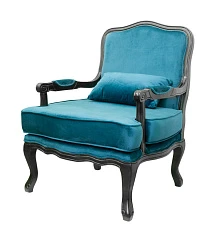 Полукресло модерн Nitro голубой цвет в интерьере