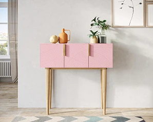 купить Консоль с тремя дверками "Line" LN15/GR1/pink в интернет-магазине